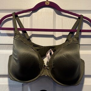Victoria's Secret Dark Green Lace Bra